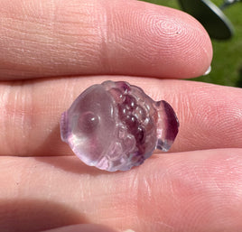 Mini Candy Fluorite Fish Carving