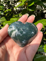 Moss Agate Heart #5