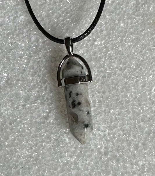 Bullet Pendant with Cord Necklace #17