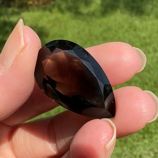 Smokey Quartz 30x18mm Pearshape 40.25ct