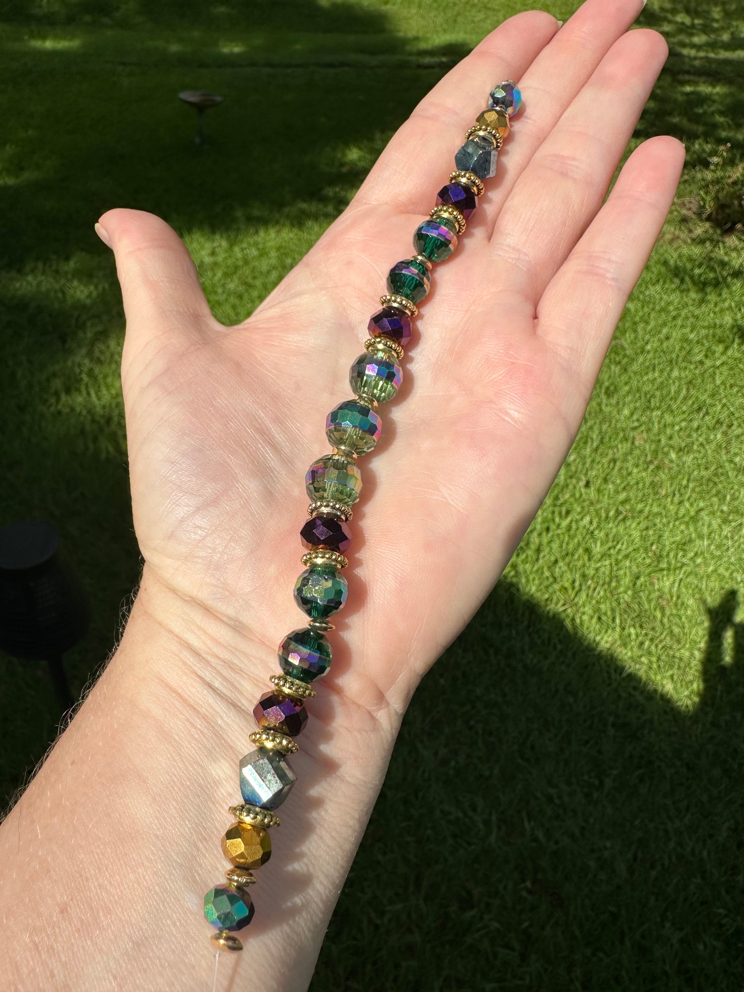 Iridescent Glass bead Strand