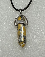 Bullet Pendant with Cord Necklace #7