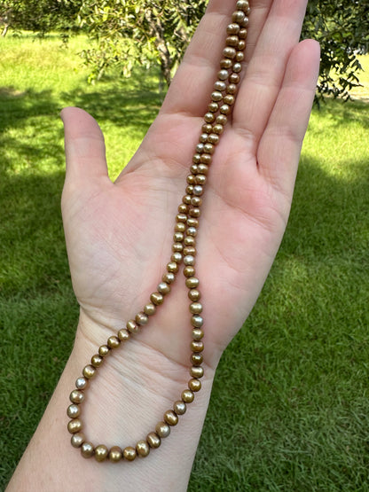 Bronze Freshwater Pearl Strand #5