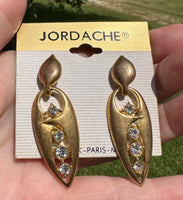 Pair of Goldtone Dangle Earrings