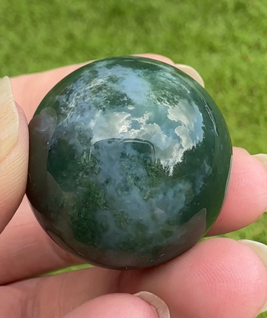 Moss Agate Sphere #23