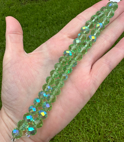 Light Green Glass Bead Strand