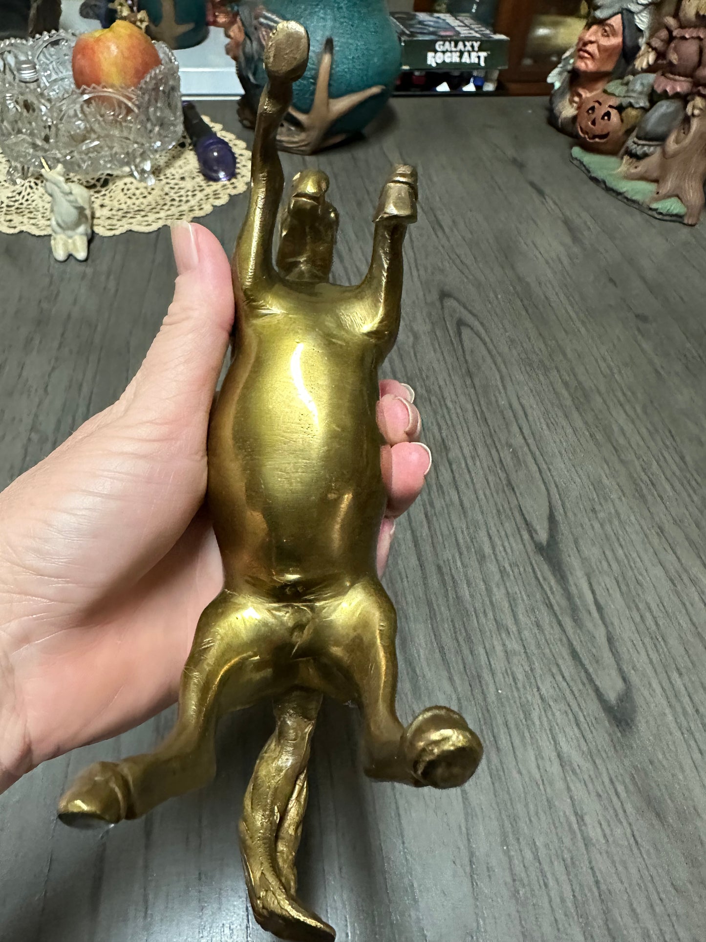 Vintage Brass Rearing Horse