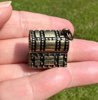 Metal Treasure Chest Pendant