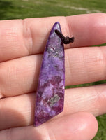 Dyed Lepidolite Stone Pendant