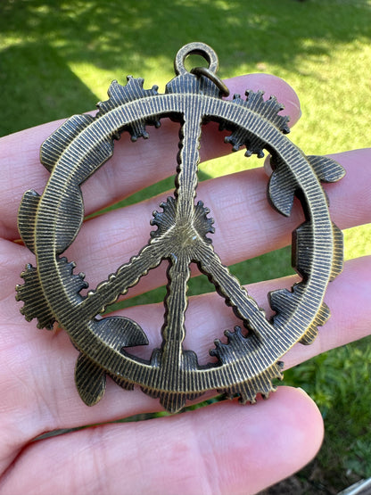 Large Peace Sign Pendant