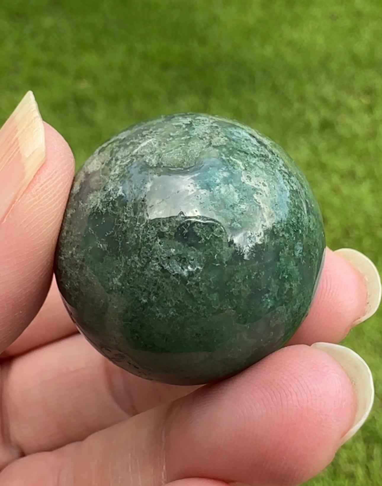 Moss Agate Sphere #24