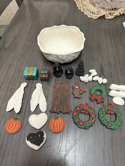 Ceramic Bisque Odds & Ends Lot