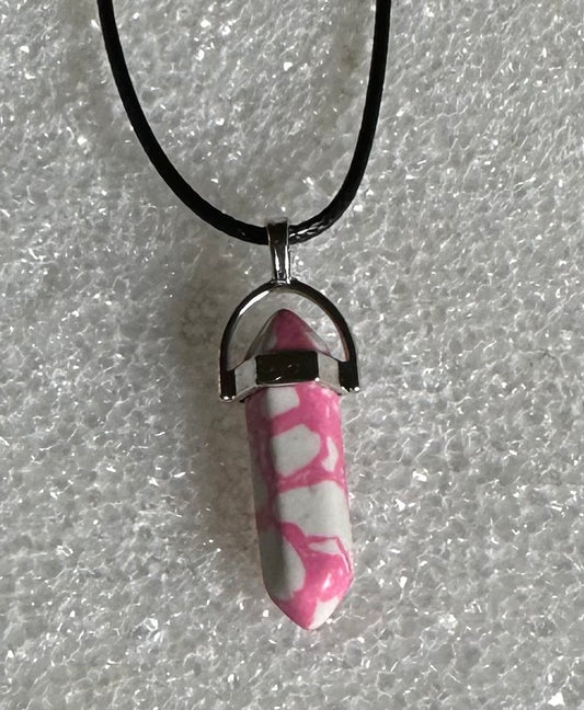 Bullet Pendant with Cord Necklace #13