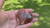 Carnelian Heart Palm Stone #4