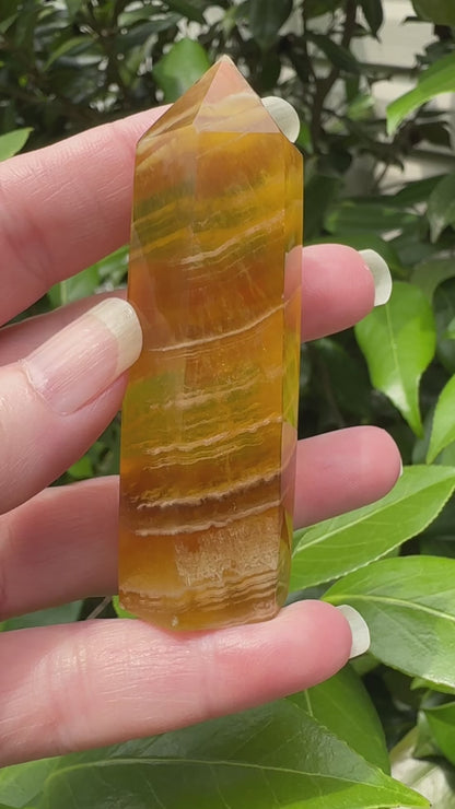 Yellow Fluorite Obelisk Tower #3