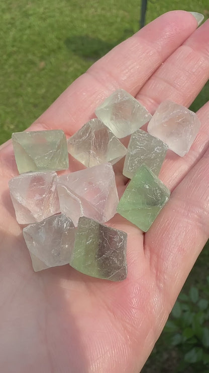 Small Fluorite Octahedron Crystals