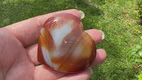 Carnelian Heart Palm Stone #9