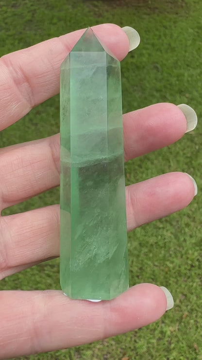 Green Fluorite Obelisk Tower #1