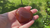 Carnelian Heart Palm Stone #3