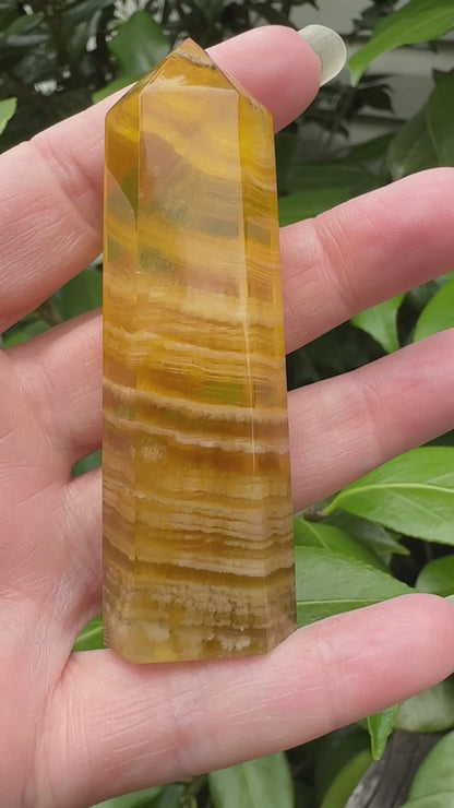 Yellow Fluorite Obelisk Tower #5