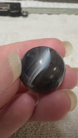 Black And White Agate Sphere