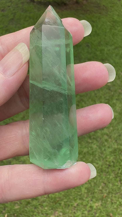 Green Fluorite Obelisk Tower #6