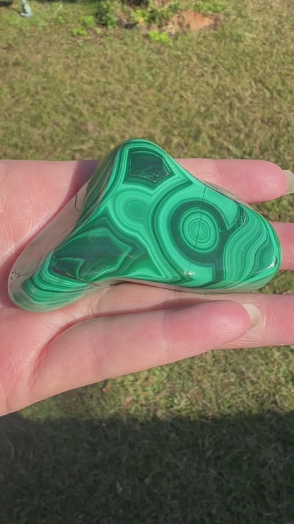 Polished Malachite Freeform #7 Zaire, Africa