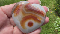 Carnelian Heart Palm Stone #14