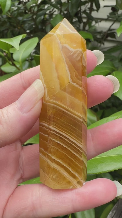 Yellow Fluorite Obelisk Tower #4