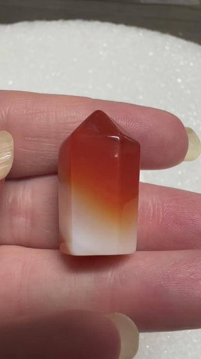 Mini Polished Carnelian Point #4