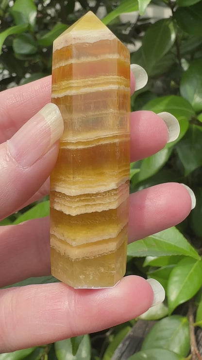 Yellow Fluorite Obelisk Tower #1