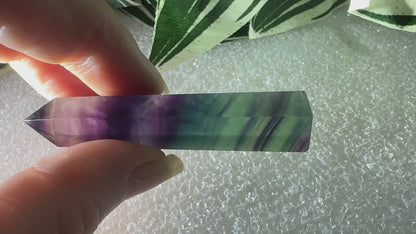 Rainbow Fluorite Crystal Point #4