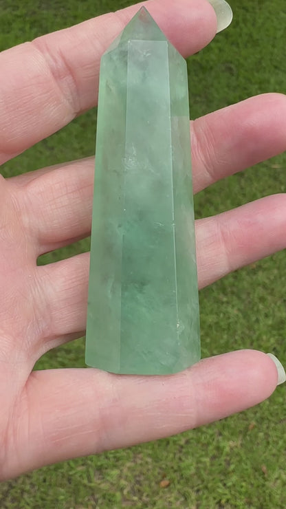 Green Fluorite Obelisk Tower #2