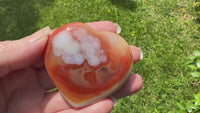 Carnelian Heart Palm Stone #15