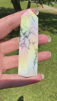 Angel Aura Howlite Obelisk Point #1