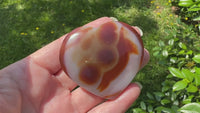 Carnelian Heart Palm Stone #2