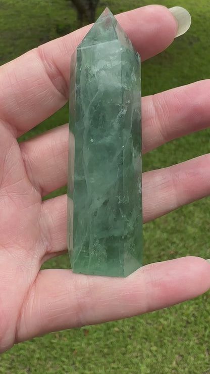 Green Fluorite Obelisk Tower #5