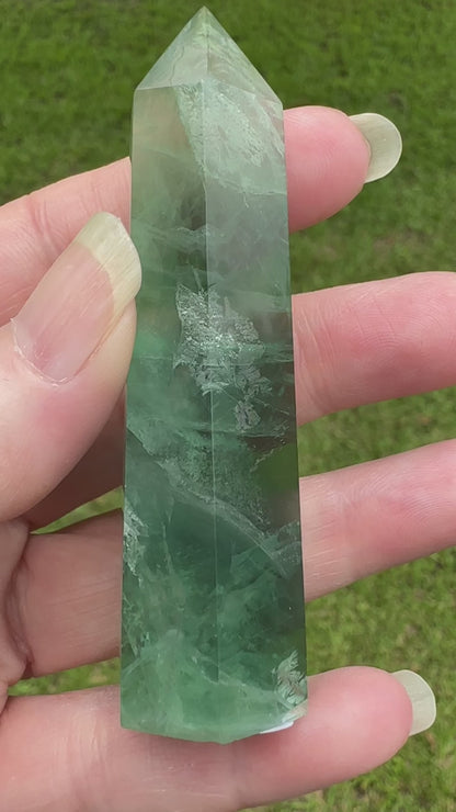 Green Fluorite Obelisk Tower #7