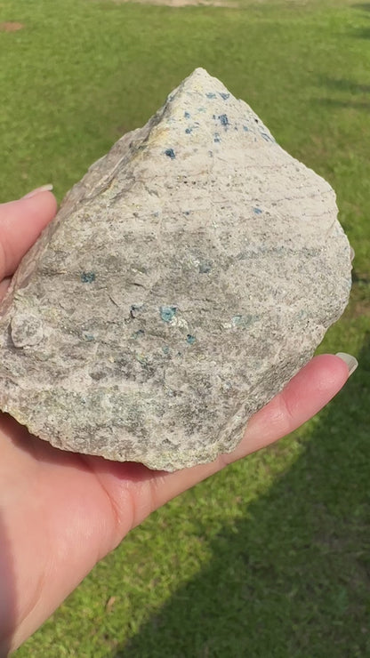 Lazulite & Pyrite in Matrix, Graves Mountain