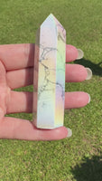 Angel Aura Howlite Obelisk Point #2