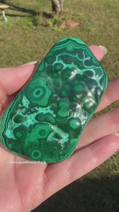 Polished Malachite Freeform #5 Zaire, Africa